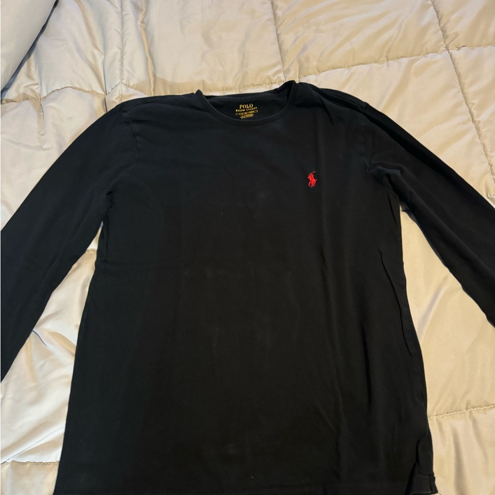 Polo by Ralph Lauren Men's Black Long Sleeve Shirt